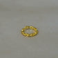 Mini French Style Chain Ring in Gold Vermeil