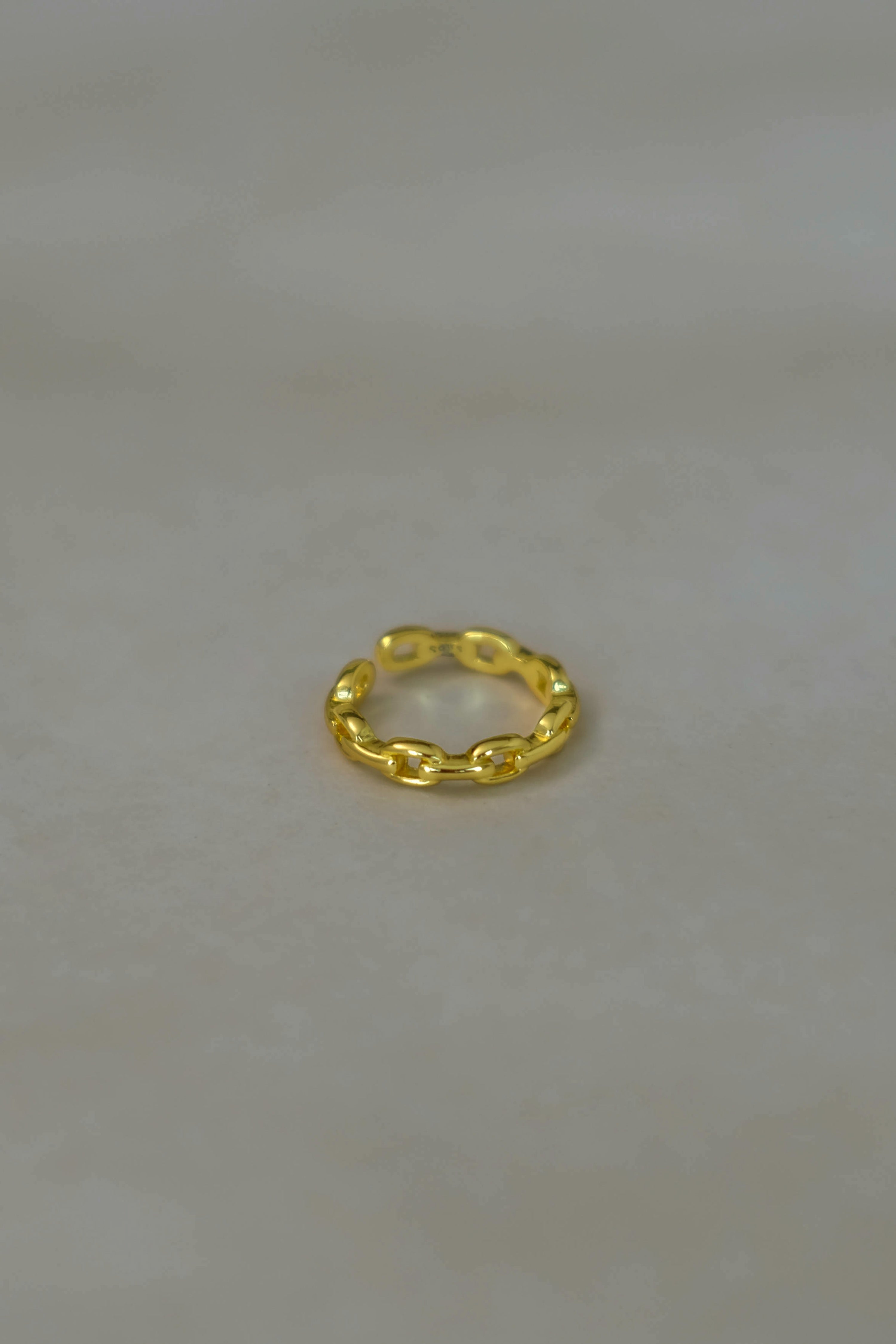 Mini French Style Chain Ring in Gold Vermeil – S A O U