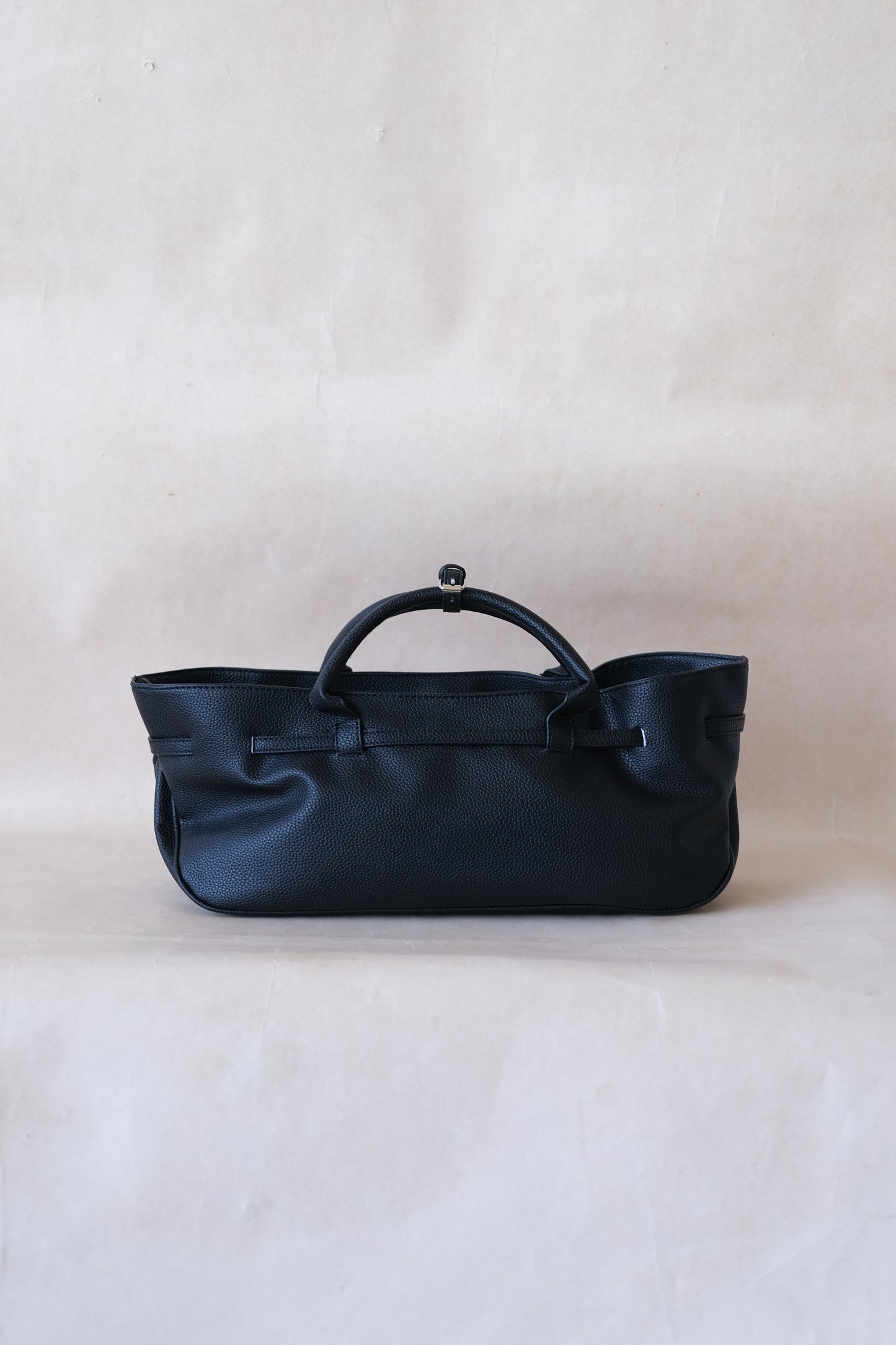 Luna Belted Baguette - Classic Black