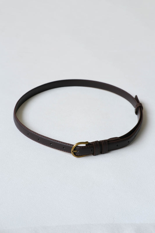 PU Belt In Dark Brown