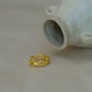French style chain ring in Gold Vermeil