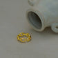 French style chain ring in Gold Vermeil