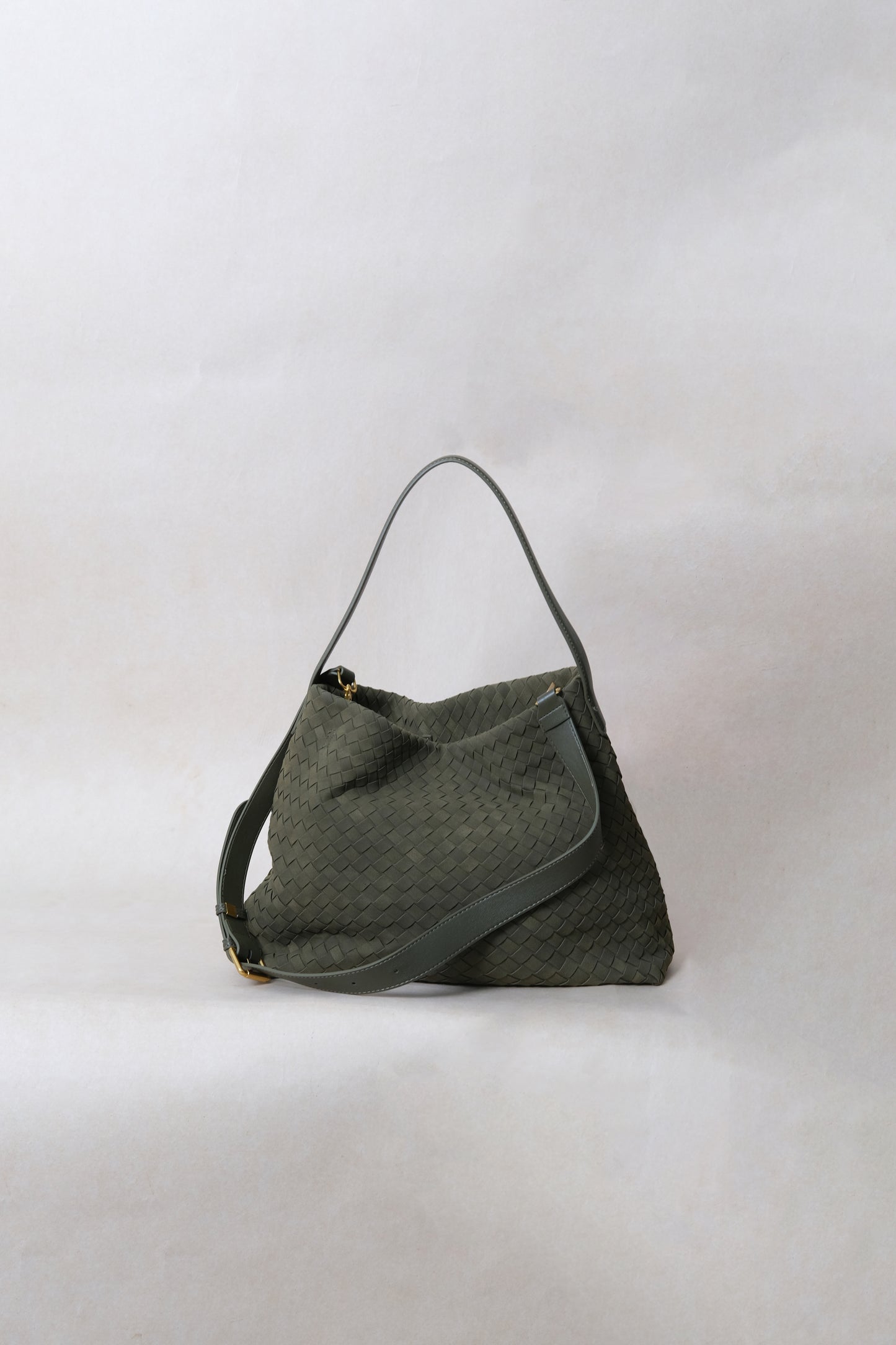 Artisan Soft Texture Tote - Olive Green