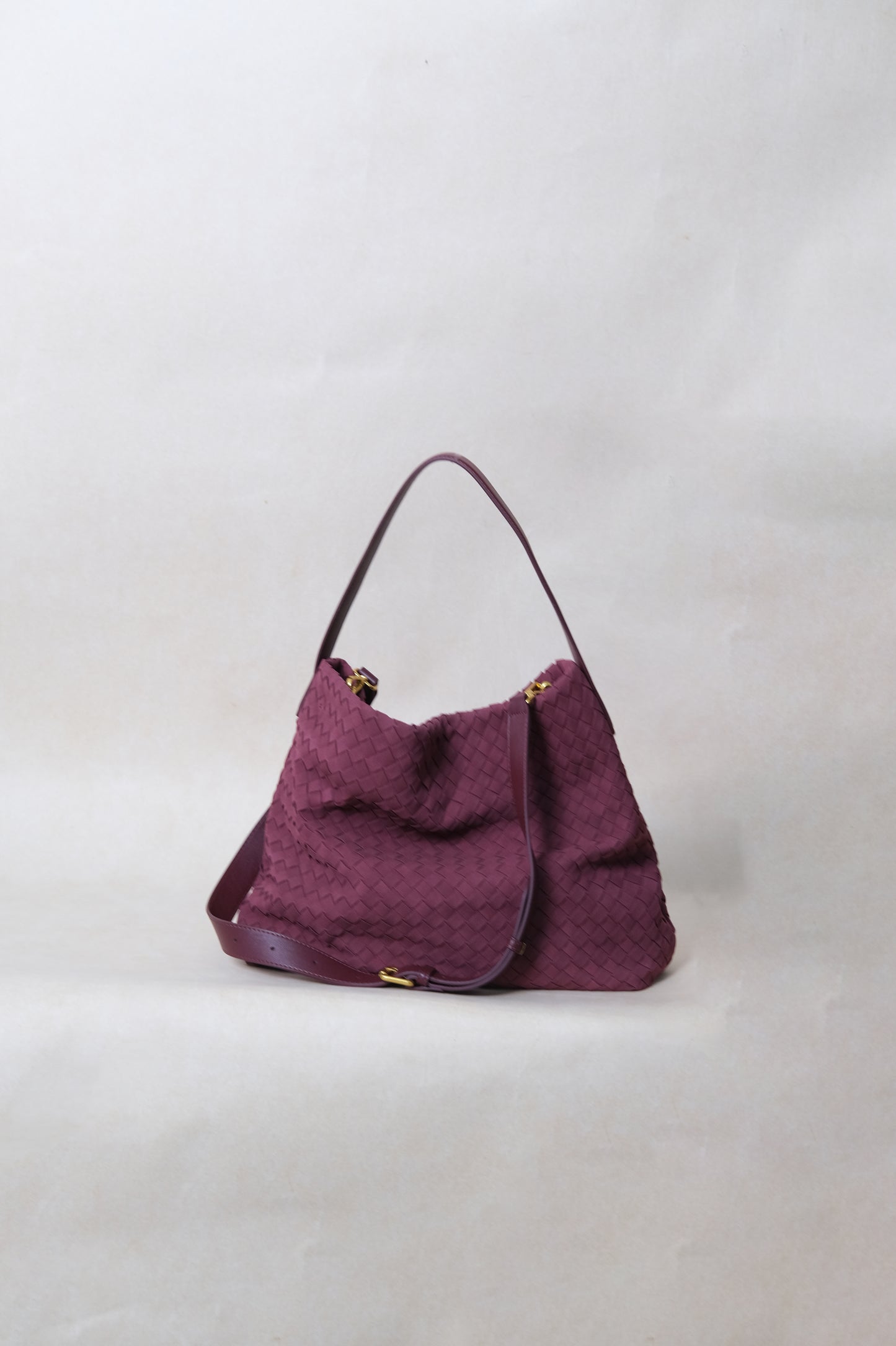 Artisan Soft Texture Tote - Wine Red