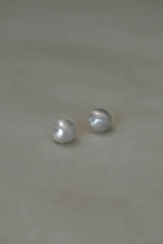 925 sterling silver brushed texture earrings