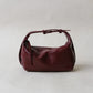 French Retro Lunch Box Bag In Wine Red