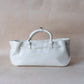 Luna Belted Baguette - White