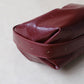 French Retro Lunch Box Bag In Wine Red