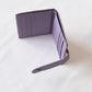 First Layer Genuine Leather Ultra-Thin Small Wallet In Purple