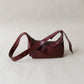 French Retro Lunch Box Bag In Wine Red