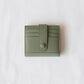 First Layer Genuine Leather Ultra-Thin Small Wallet In Green
