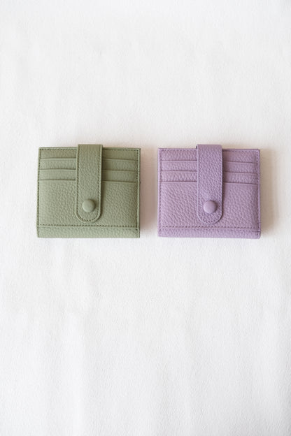 First Layer Genuine Leather Ultra-Thin Small Wallet In Green