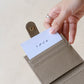 First Layer Genuine Leather Ultra-Thin Small Wallet In Elephant Grey