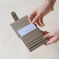 First Layer Genuine Leather Ultra-Thin Small Wallet In Elephant Grey