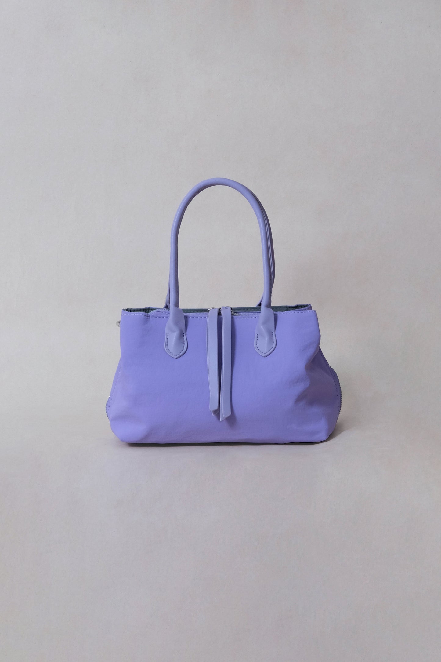 Mini Classic Flow Vegan Leather Tote -Purple Grey
