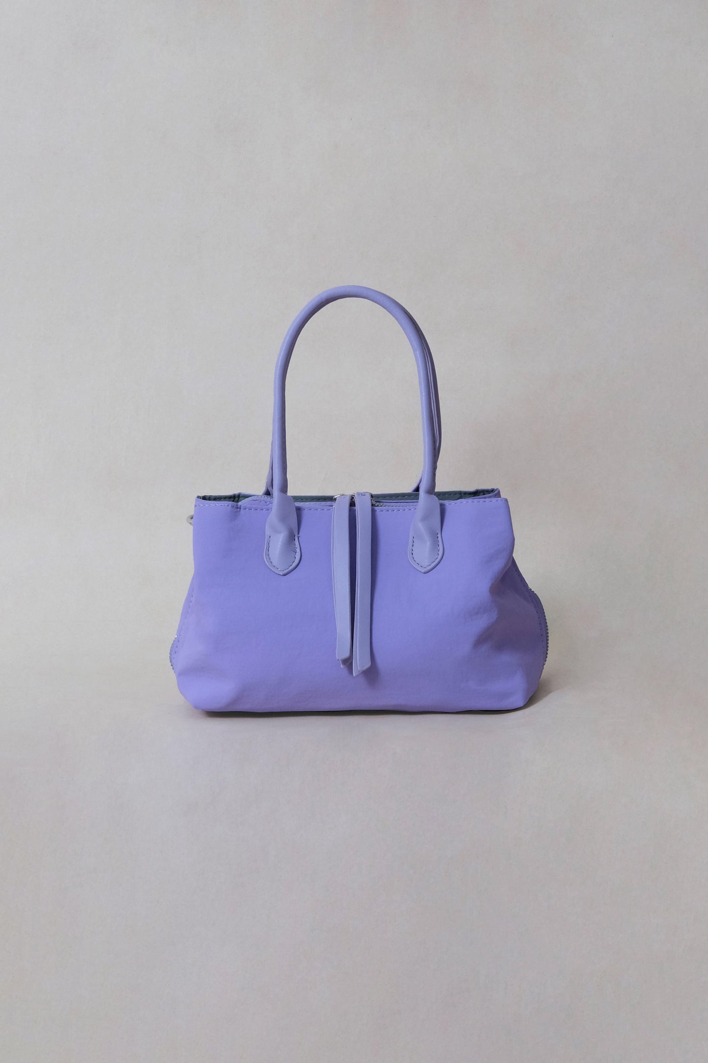 Mini Classic Flow Vegan Leather Tote - Purple Grey