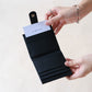 First Layer Genuine Leather Ultra-Thin Small Wallet In Classic Black