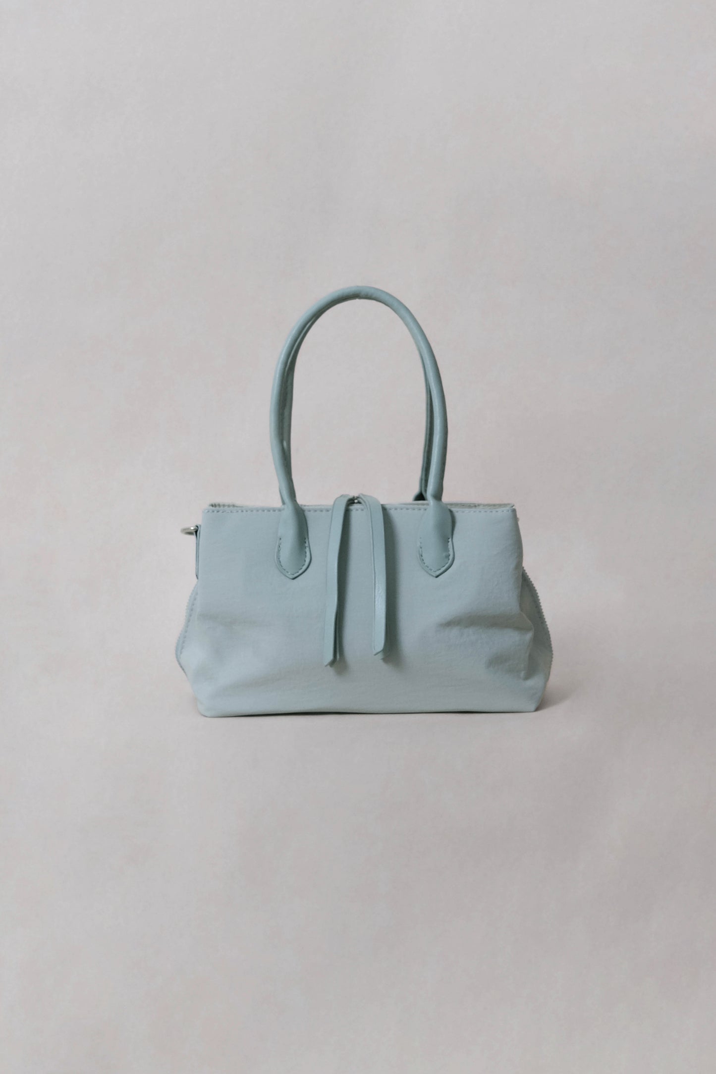 Mini Classic Flow Vegan Leather Tote - Mint Green