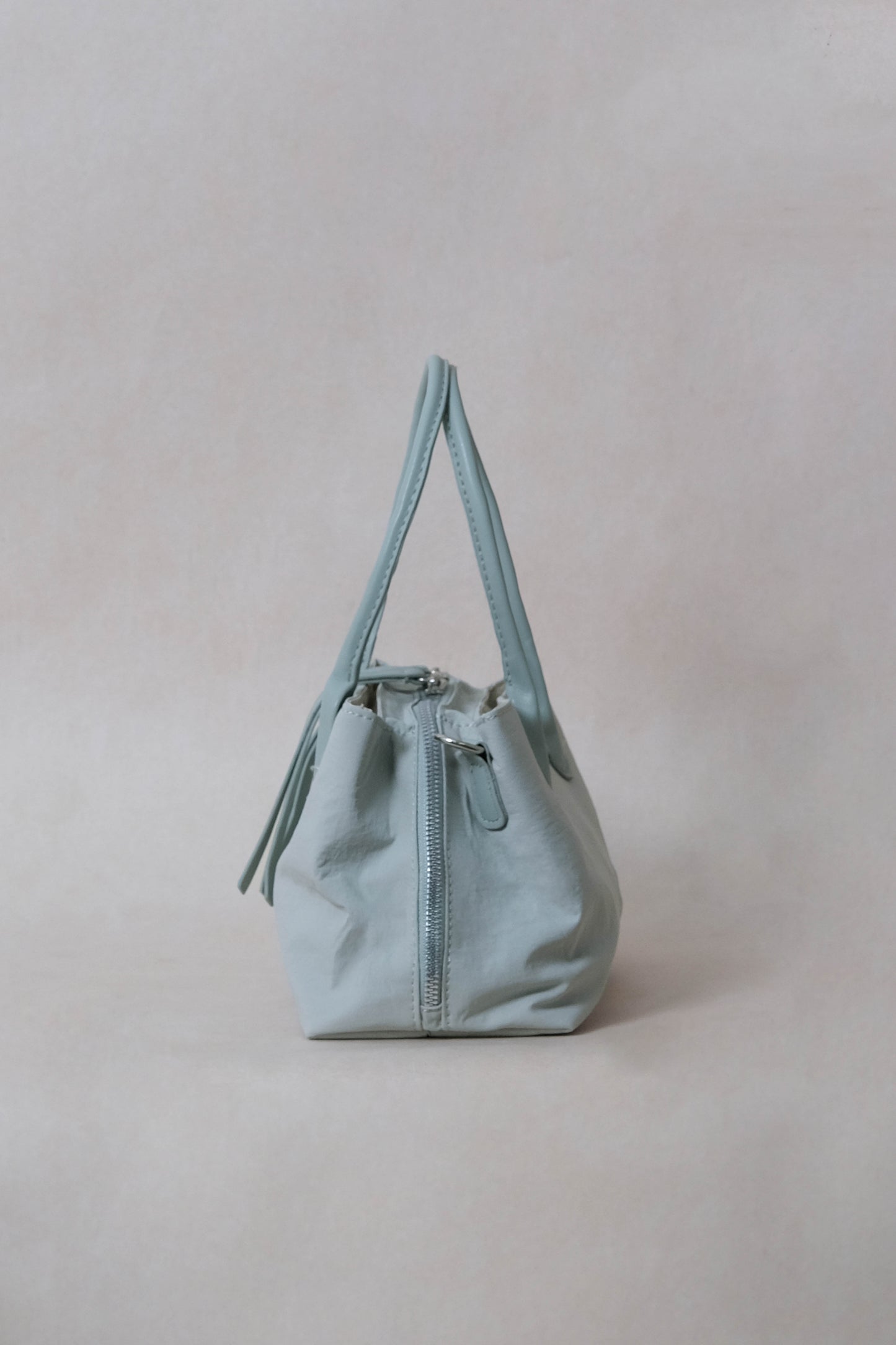 Mini Classic Flow Vegan Leather Tote - Mint Green