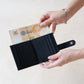 First Layer Genuine Leather Ultra-Thin Small Wallet In Classic Black