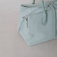 Mini Classic Flow Vegan Leather Tote - Mint Green
