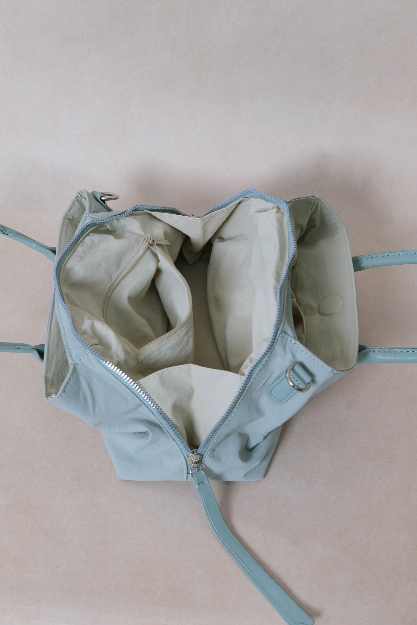 Mini Classic Flow Vegan Leather Tote - Mint Green