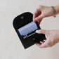 French Ultra-Thin Coin Purse In Classic Black