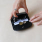 French Ultra-Thin Coin Purse In Classic Black