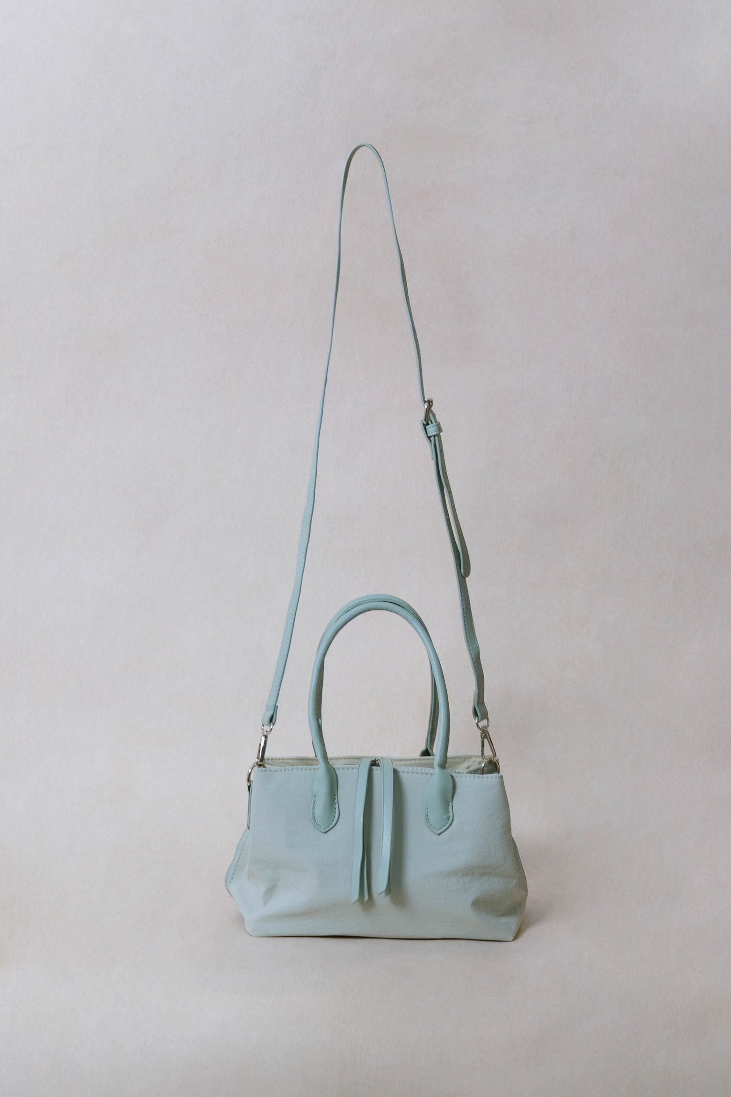 Mini Classic Flow Vegan Leather Tote - Mint Green