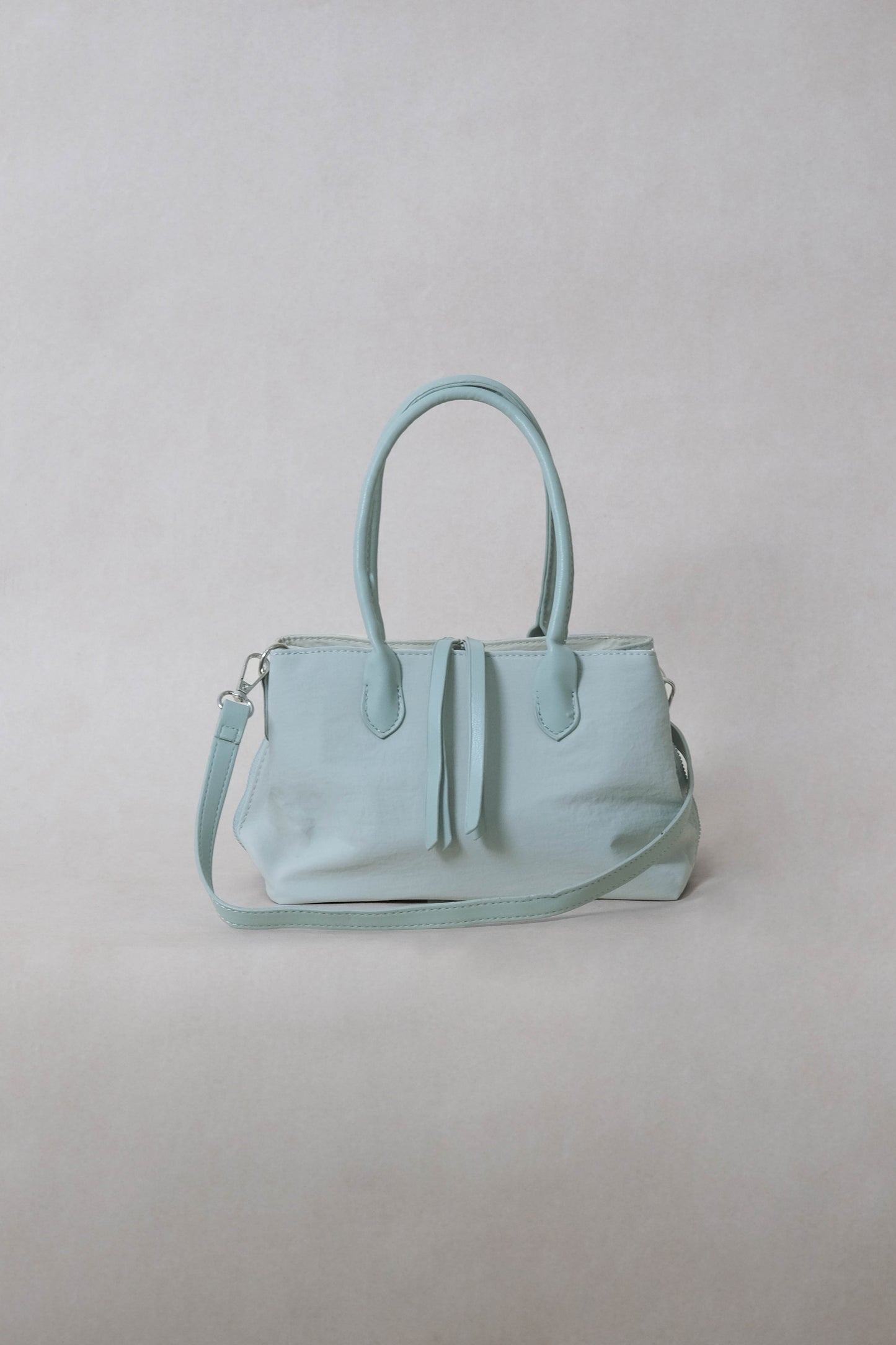 Mini Classic Flow Vegan Leather Tote - Mint Green
