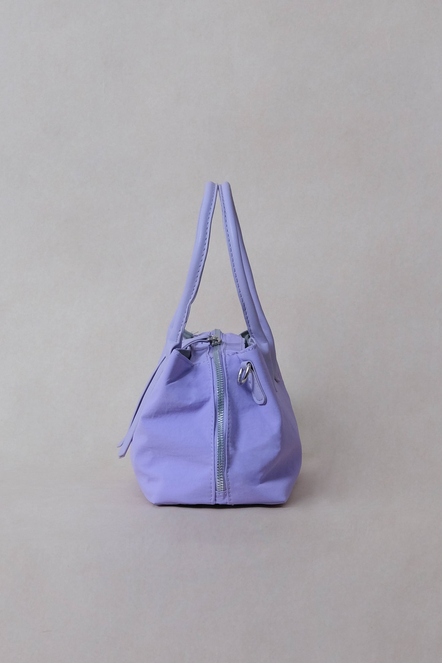 Mini Classic Flow Vegan Leather Tote -Purple Grey