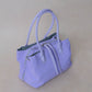 Mini Classic Flow Vegan Leather Tote -Purple Grey