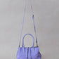 Mini Classic Flow Vegan Leather Tote -Purple Grey