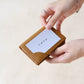 Genuine Leather Multifunctional Card Holder In Coffee