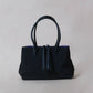Mini Classic Flow Vegan Leather Tote - Black Purple