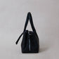 Mini Classic Flow Vegan Leather Tote - Black Purple