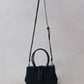 Mini Classic Flow Vegan Leather Tote - Black Purple