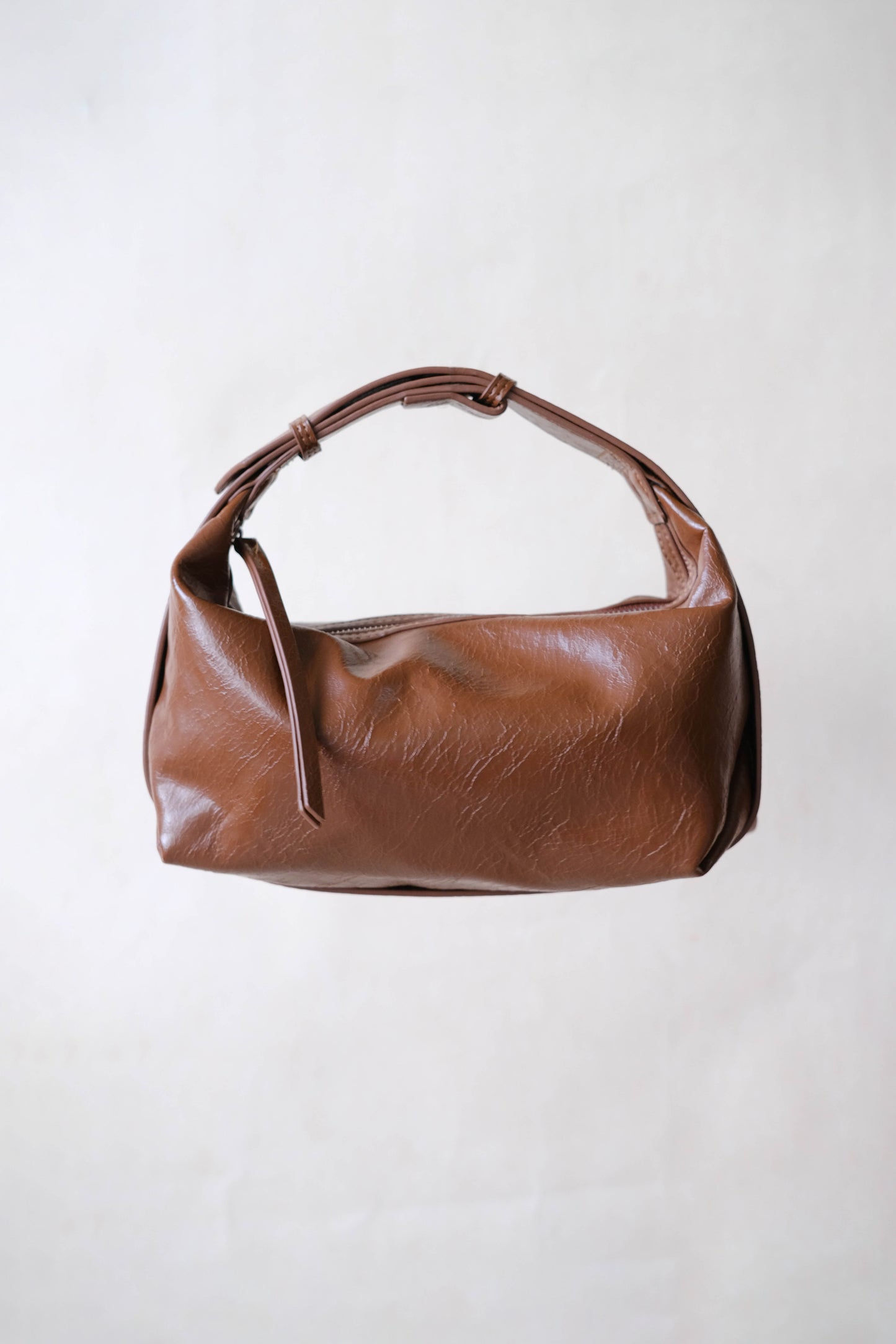 French Retro Lunch Box Bag In Brown