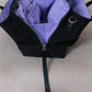 Mini Classic Flow Vegan Leather Tote - Black Purple