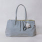Classic Flow Vegan Leather Tote - Grey Yellow