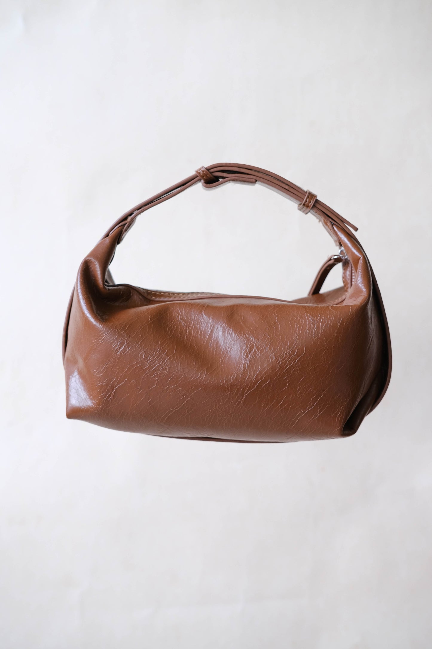 French Retro Lunch Box Bag In Brown