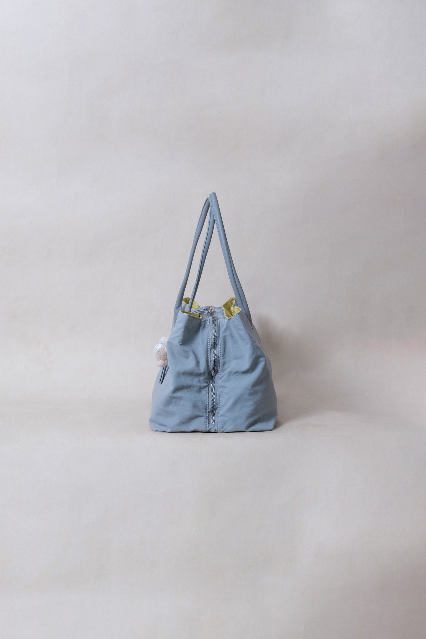 Classic Flow Vegan Leather Tote - Grey Yellow