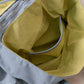 Classic Flow Vegan Leather Tote - Grey Yellow (With Charm)