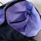Classic Flow Vegan Leather Tote - Black Purple