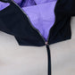 Classic Flow Vegan Leather Tote - Black Purple （With Charm）