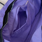 Classic Flow Vegan Leather Tote - Black Purple （With Charm）