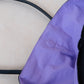 Classic Flow Vegan Leather Tote - Black Purple （With Charm）