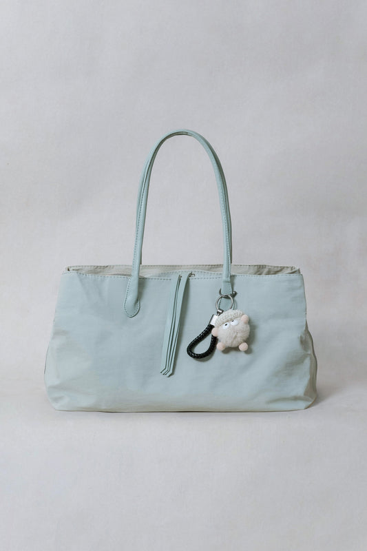 Classic Flow Vegan Leather Tote - Mint Green