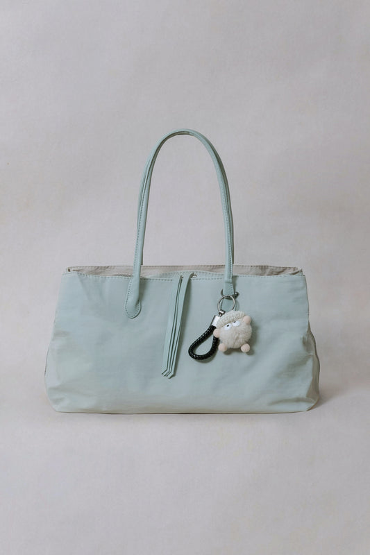 Classic Flow Vegan Leather Tote - Mint Green