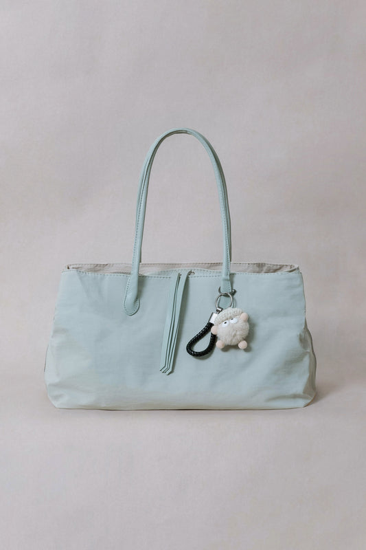 Classic Flow Vegan Leather Tote - Mint Green